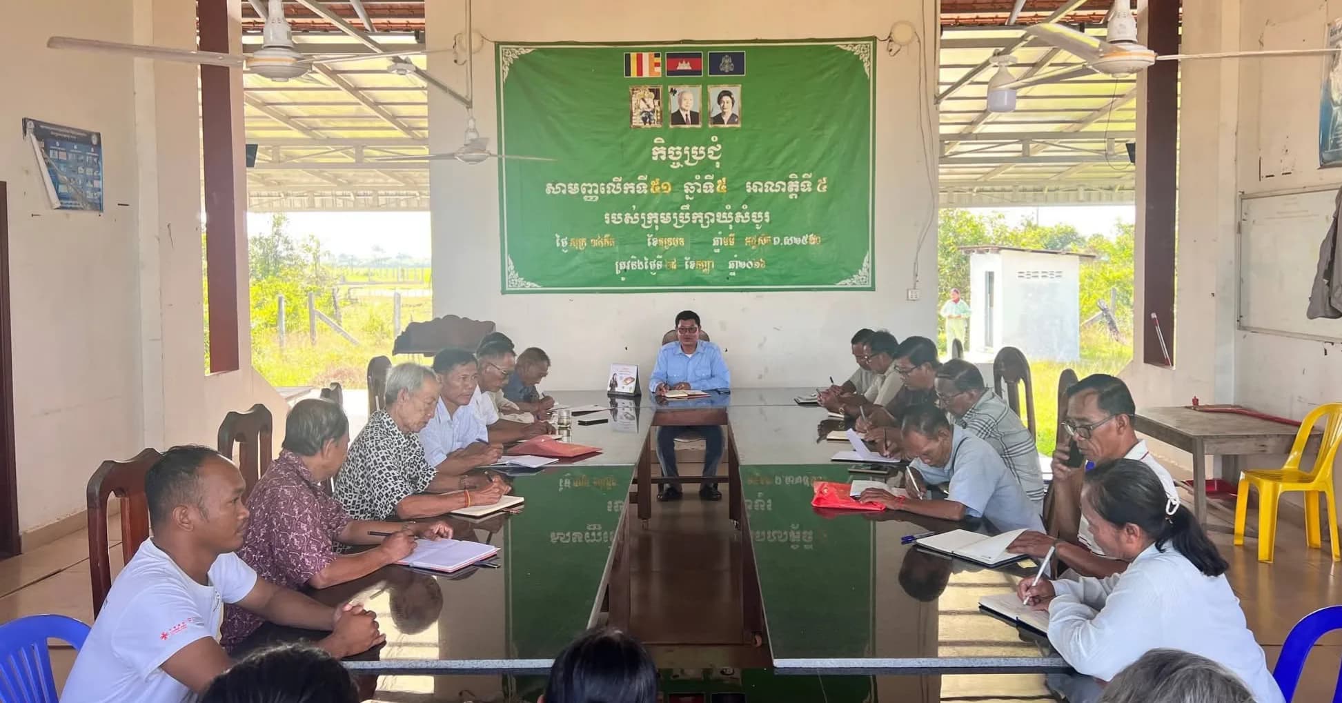 សកម្មភាពក្រុមប្រឹក្សាឃុំសំបូរ រៀបចំកិច្ចប្រជុំដើម្បីធ្វើប្រតិទិន សម្រាប់ការពិនិត្យបញ្ជីឈ្មោះ និងការចុះឈ្មោះបោះឆ្នោតឆ្នាំ២០២៦