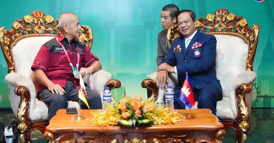 ឯកឧត្តមទេសរដ្ឋមន្ត្រី គន់ គីម ទទួលជួបពិភាក្សាការងារជាមួយ ប្រធានសមាគមអតីតយុទ្ធជននៃកងកម្លាំងប្រដាប់អាវុធព្រុយណេ
