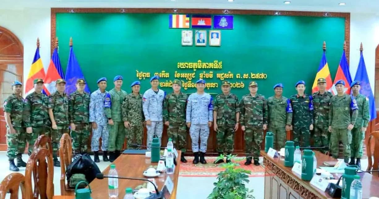 ប្រធានបេសកកម្ម AOT ថ្លែងអំណរគុណយោធភូមិភាគទី៥ ដែលបានសម្របសម្រួលយ៉ាងរលូនក្នុងបេសកកម្មសង្កេតការណ៍ និងផ្ទៀងផ្ទាត់នៅតាមព្រំដែន