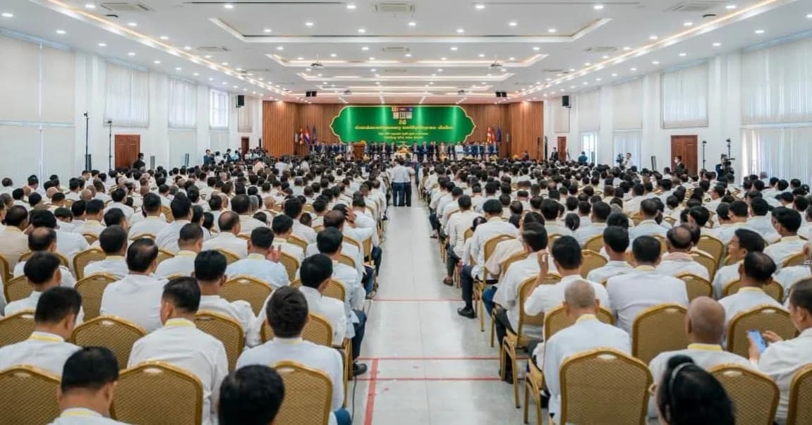 លោកជំទាវ ខាំ សុភាព អភិបាលរងខេត្តក្រចេះ អញ្ជើញចូលរួមក្នុងពិធីសំណេះសំណាលជាមួយអាចារ្យ អាចារិនីទូទាំងប្រទេស លើកទី១១ ក្រោមអធិបតីភាពដ៏ខ្ពង់ខ្ពស់ សម្តេចមហាបវរធិបតី ហ៊ុន ម៉ាណែត នាយករដ្ឋមន្ត្រី នៃព្រះរាជាណាចក្រកម្ពុជា