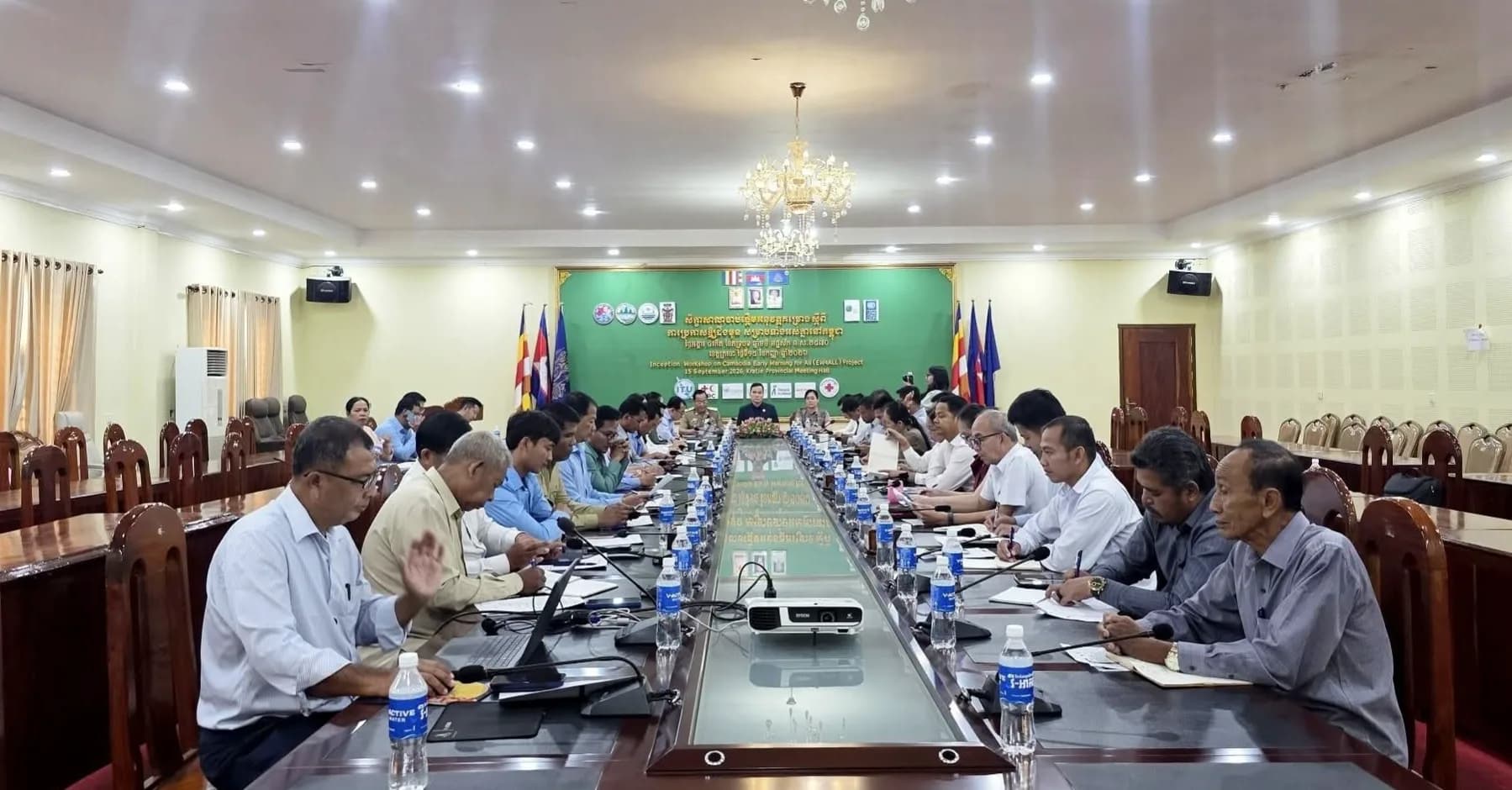 សិក្ខាសាលាចាប់ផ្តើមអនុវត្តគម្រោង ស្តីពីការប្រកាសឱ្យដឹងជាមុនសម្រាប់ទាំងអស់គ្នា EW4ALL សម្រាប់កម្ពុជា នៅខេត្តក្រចេះ
