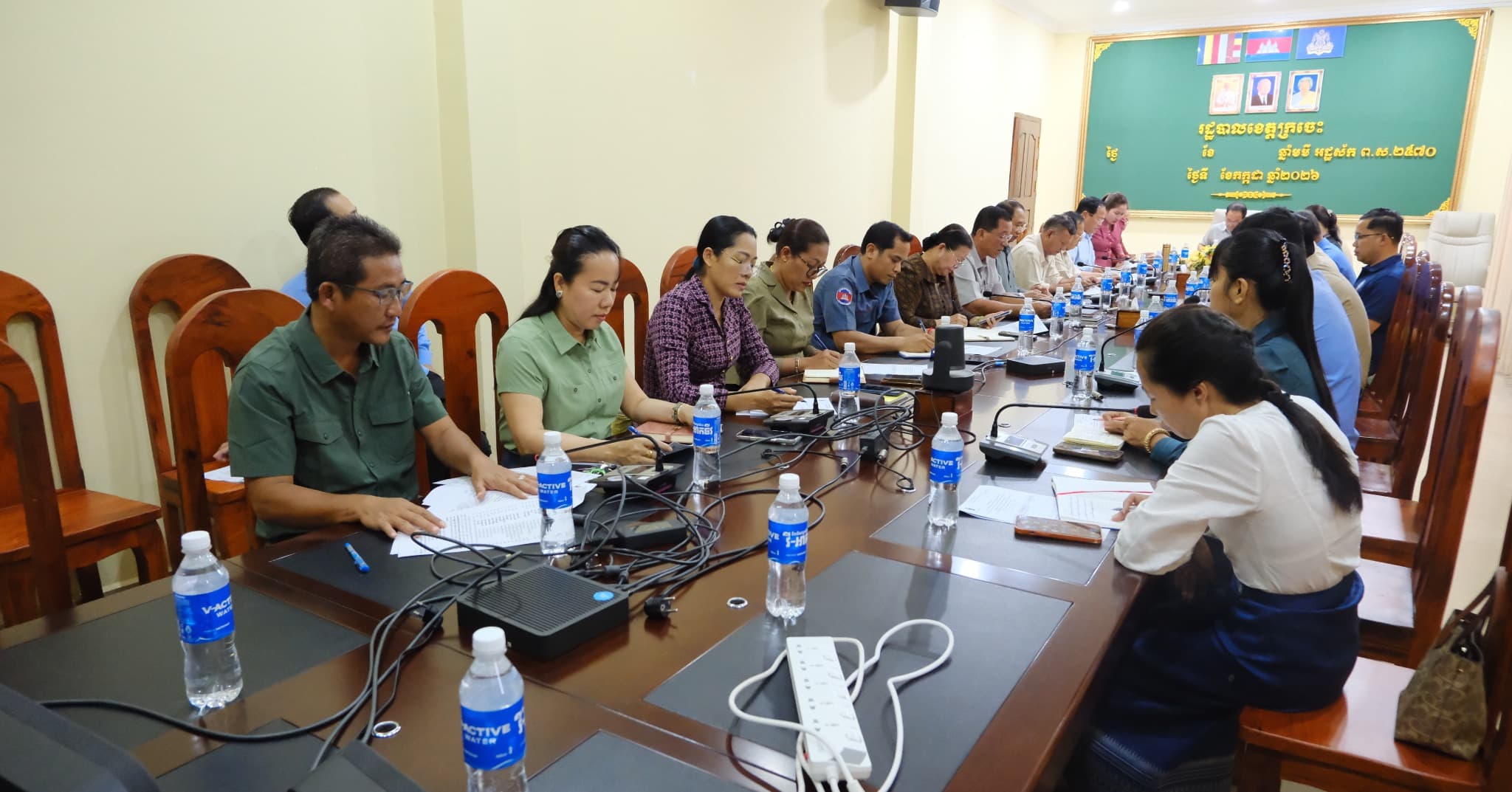 កិច្ចប្រជុំអនុគណៈកម្មការពិធីការ បដិសណ្ឋារកិច្ច និងអនាម័យ ដើម្បីត្រៀមរៀបចំពិធីសម្ពោធបើកឱ្យប្រើប្រាស់ជាផ្លូវការកំណាត់ផ្លូវជាតិលេខ៧៣ ផ្លូវខេត្តលេខ៣៧៧ និងផ្លូវខេត្តលេខ៣៧៧A ប្រវែងសរុប ៩៨,៤០៥ គ.ម ក្រោមអធិបតីភាពដ៏ខ្ពង់ខ្ពស់ សម្តេចមហាបវរធិបតី ហ៊ុន ម៉ាណែត នាយករដ្ឋមន្ត្រី នៃព្រះរាជាណាចក្រកម្ពុជា
