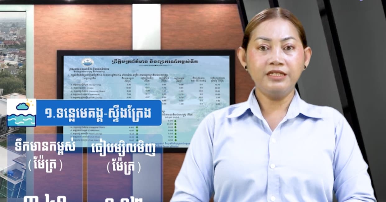 កម្ពស់ទឹកទន្លេសាប ទន្លេមេគង្គ និងទន្លេបាសាក់ ពិនិត្យឃើញនៅថ្ងៃទី ០៣ ខែកក្កដា ឆ្នាំ២០២៦