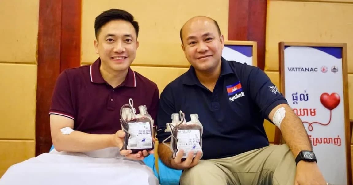 ឯកឧត្តម ហ៊ុន ម៉ានី អញ្ជើញជាអធិបតី និងចូលរួមពិធីបរិច្ចាគឈាមស្ម័គ្រចិត្ត ក្រោមប្រធានបទ «បរិច្ចាគឈាម ចងចាំវីរភាព»
