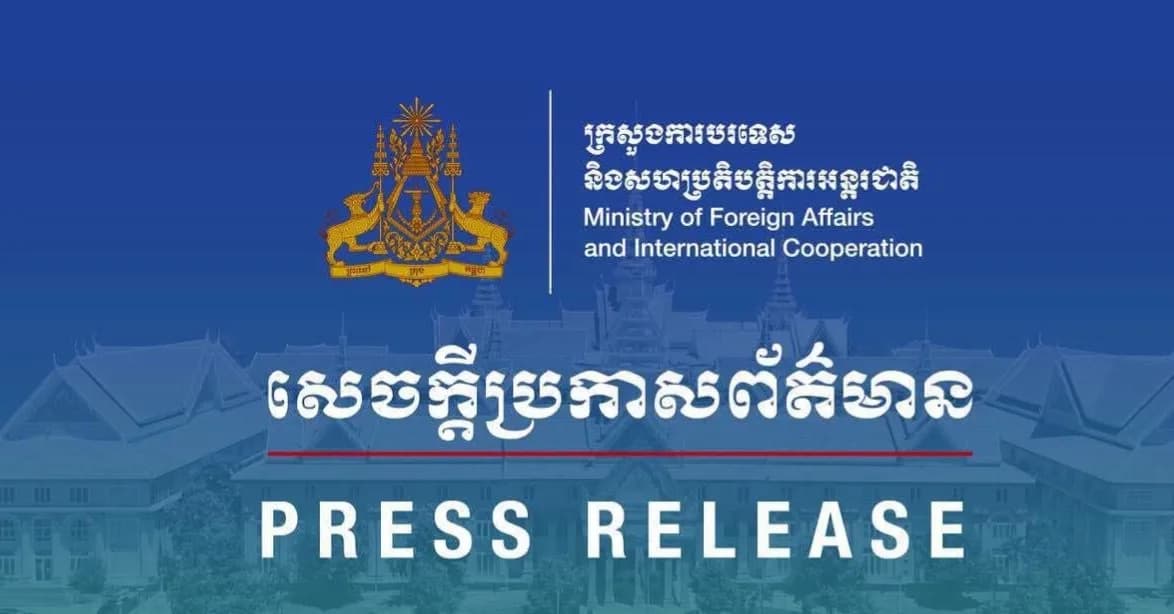 កម្ពុជាតវ៉ាយ៉ាងខ្លាំងចំពោះការបន្តរំលោភបំពានរបស់ថៃ លើអធិបតេយ្យ និងបូរណភាពទឹកដីរបស់កម្ពុជា Cambodia Strongly Protests against Thailand's Persistent Violations of Its Sovereignty and Territorial Integrity