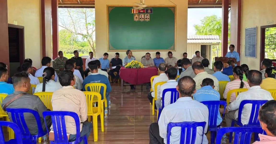 ឯកឧត្តម ហេង ចាន់ធួន អញ្ជើញជាអធិបតីក្នុងកម្មវិធីវេទិកាសំណេះសំណាលរបស់ក្រុមការងាររាជរដ្ឋាភិបាលចុះមូលដ្ឋានឃុំរលួសមានជ័យ ស្រុកអូរគ្រៀងសែនជ័យ ខេត្តក្រចេះ